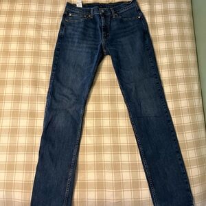 Levi's Blue Denim Jeans with Tan Label